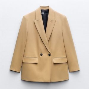 🖤🤎 Beige Zara blazer. size xs. new without tags.
